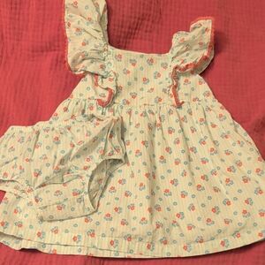 Floral Baby Dress with Bloomers